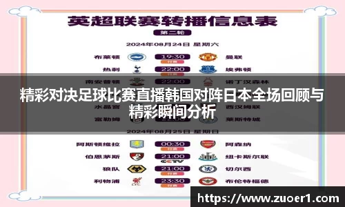 精彩对决足球比赛直播韩国对阵日本全场回顾与精彩瞬间分析