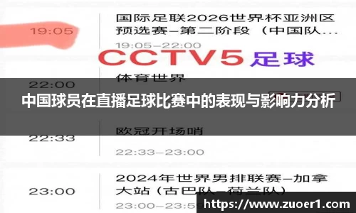 中国球员在直播足球比赛中的表现与影响力分析